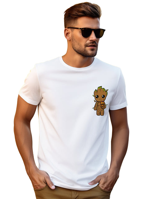 Adro Tshirt for Men | Anime T shirt for men | Graphic Printed T-shirt | Chest Printed Tshirt | Groot Anime Tshirt | T-shirts