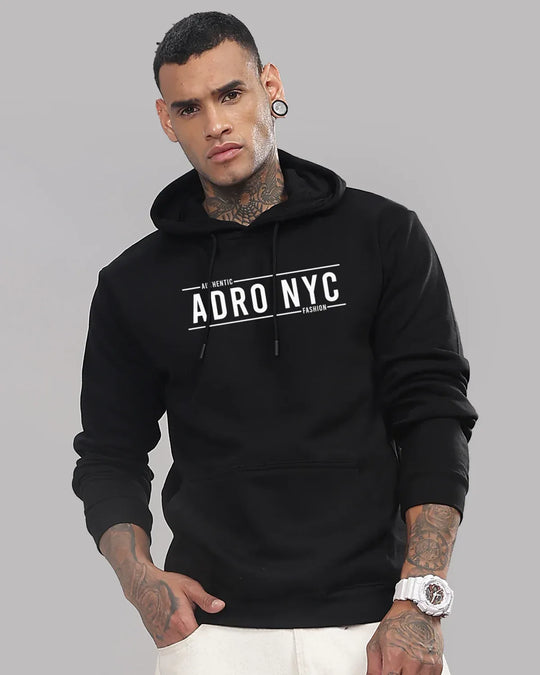 Adro Men’s Graphic Hoodie | Skin Friendly Print | Cozy Fleece Fabric