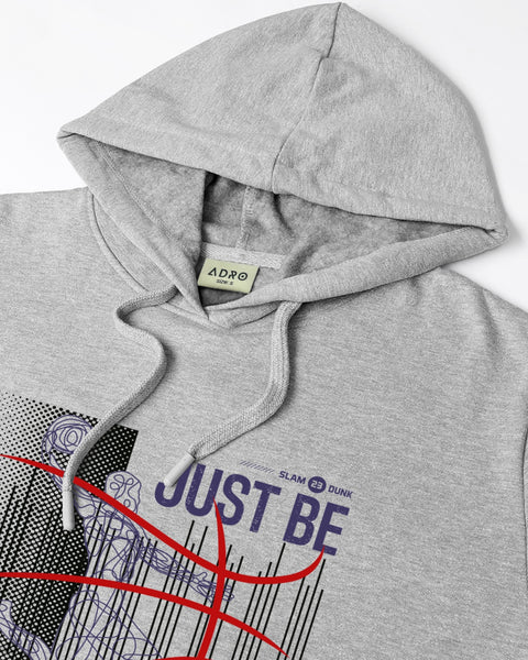 ADRO Men's Regular Fit Graphic Printed Hoodie | 320 GSM 85% Cotton 15% Polyester Fleece | Regular Fit Hoodie | Winter Casual Streetwear