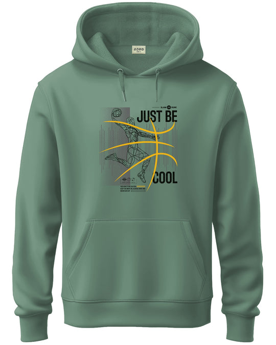 ADRO Men's Regular Fit Graphic Printed Hoodie | 320 GSM 85% Cotton 15% Polyester Fleece | Regular Fit Hoodie | Winter Casual Streetwear