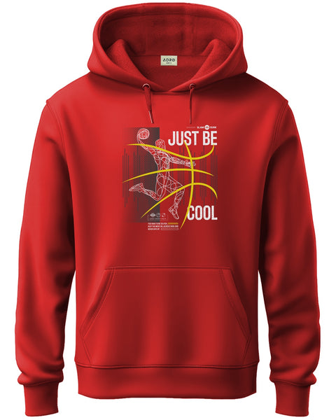 ADRO Men's Regular Fit Graphic Printed Hoodie | 320 GSM 85% Cotton 15% Polyester Fleece | Regular Fit Hoodie | Winter Casual Streetwear