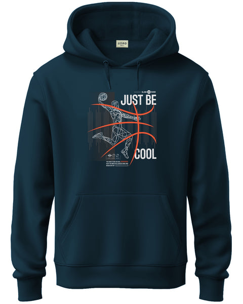 ADRO Men's Regular Fit Graphic Printed Hoodie | 320 GSM 85% Cotton 15% Polyester Fleece | Regular Fit Hoodie | Winter Casual Streetwear