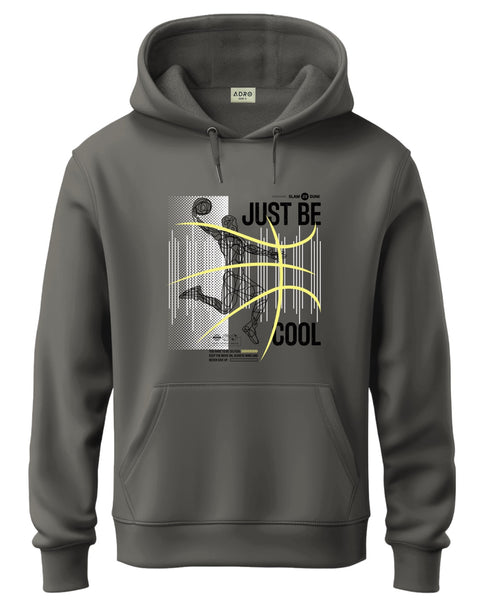 ADRO Men's Regular Fit Graphic Printed Hoodie | 320 GSM 85% Cotton 15% Polyester Fleece | Regular Fit Hoodie | Winter Casual Streetwear