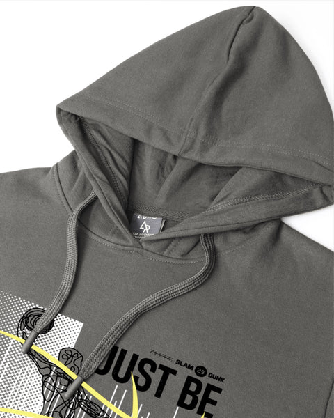 ADRO Men's Regular Fit Graphic Printed Hoodie | 320 GSM 85% Cotton 15% Polyester Fleece | Regular Fit Hoodie | Winter Casual Streetwear