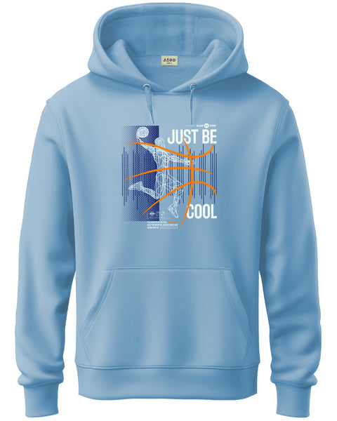 ADRO Men's Regular Fit Graphic Printed Hoodie | 320 GSM 85% Cotton 15% Polyester Fleece | Regular Fit Hoodie | Winter Casual Streetwear