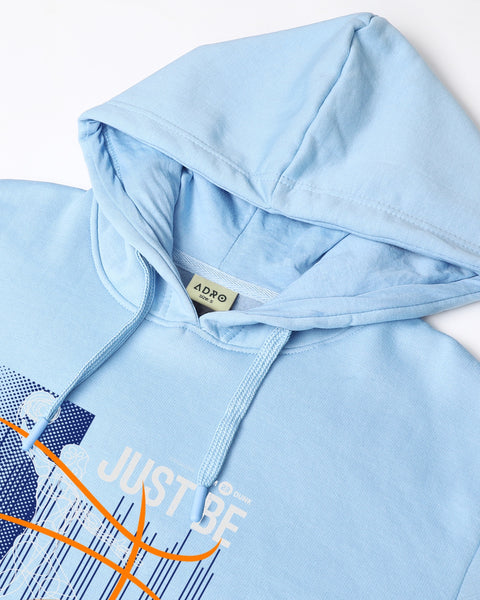 ADRO Men's Regular Fit Graphic Printed Hoodie | 320 GSM 85% Cotton 15% Polyester Fleece | Regular Fit Hoodie | Winter Casual Streetwear