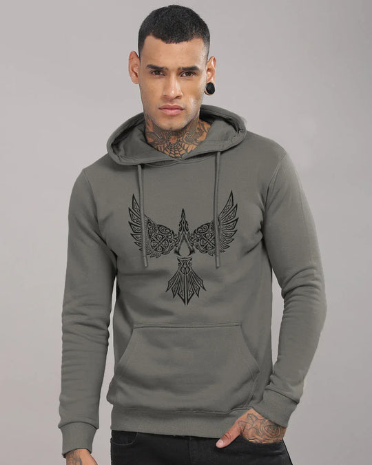 Adro Men’s Graphic Hoodie | Skin Friendly Print | Cozy Fleece Fabric