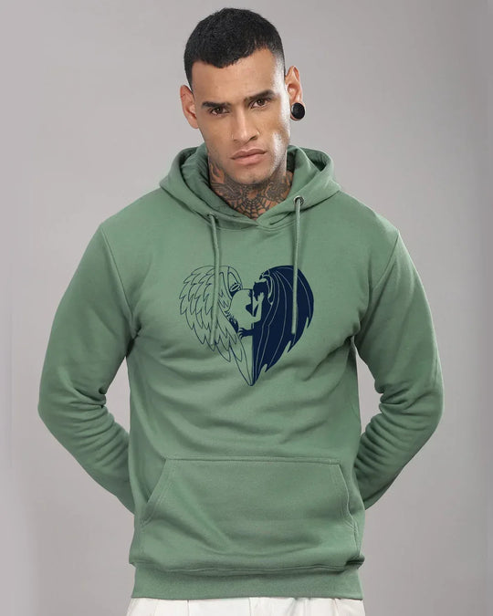 Adro Men’s Graphic Hoodie | Skin Friendly Print | Cozy Fleece Fabric