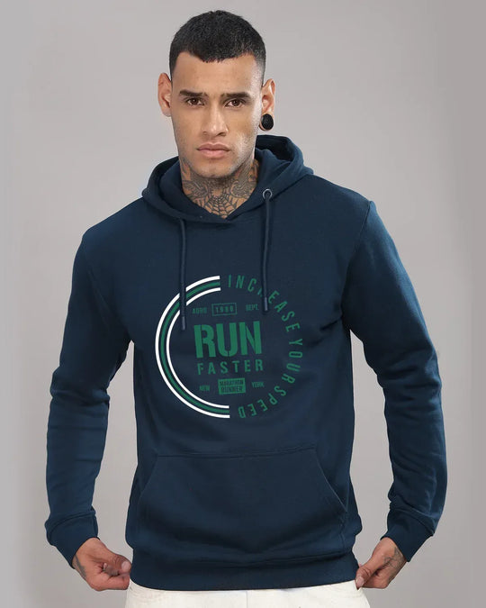 Adro Men’s Graphic Hoodie | Skin Friendly Print | Cozy Fleece Fabric