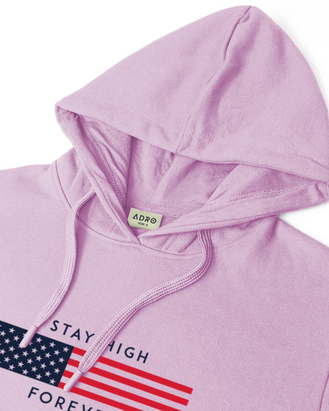 ADRO Men's Flag Graphic Printed Hoodie | 320 GSM 85% Cotton 15% Polyester Fleece | Regular Fit Hoodie | Winter Casual Streetwear
