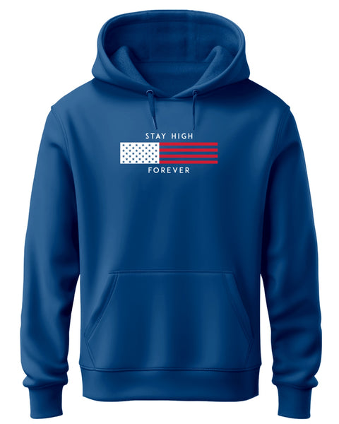 ADRO Men's Flag Graphic Printed Hoodie | 320 GSM 85% Cotton 15% Polyester Fleece | Regular Fit Hoodie | Winter Casual Streetwear