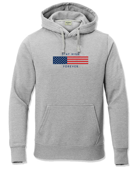 ADRO Men's Flag Graphic Printed Hoodie | 320 GSM 85% Cotton 15% Polyester Fleece | Regular Fit Hoodie | Winter Casual Streetwear