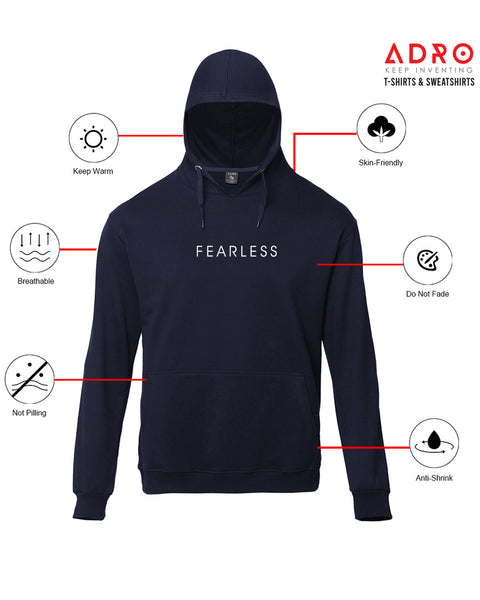 Adro Men’s Graphic Hoodie | Skin Friendly Print | Cozy Fleece Fabric