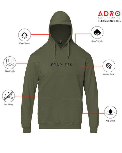 Adro Men’s Graphic Hoodie | Skin Friendly Print | Cozy Fleece Fabric