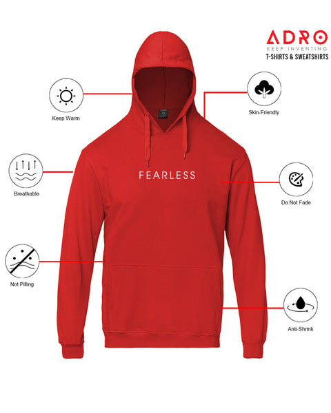 Adro Men’s Graphic Hoodie | Skin Friendly Print | Cozy Fleece Fabric