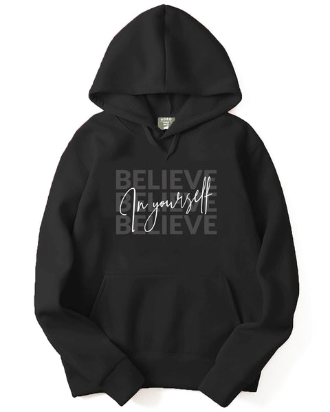 ADRO Believe in Your Self Printed Hoodie/Sweatshirt for Men