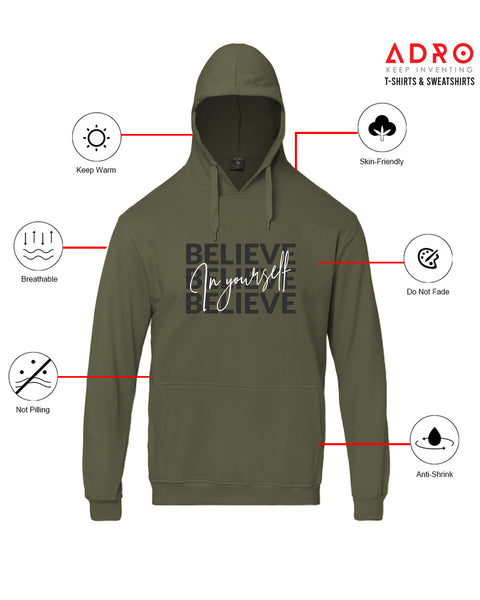 Adro Men’s Graphic Hoodie | Skin Friendly Print | Cozy Fleece Fabric