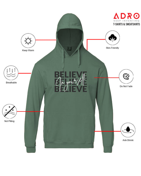 Adro Men’s Graphic Hoodie | Skin Friendly Print | Cozy Fleece Fabric