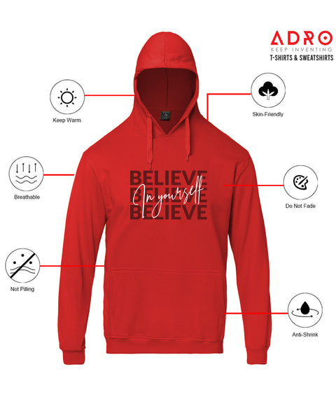 Adro Men’s Graphic Hoodie | Skin Friendly Print | Cozy Fleece Fabric