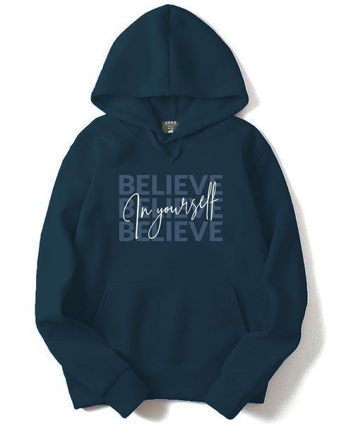 ADRO Believe in Your Self Printed Hoodie/Sweatshirt for Men