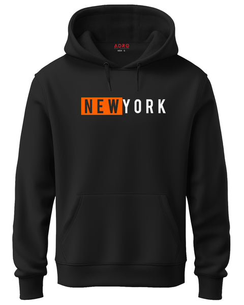 ADRO Men's Cotton Hooded Neck / Turtle Neck Sweatshirt