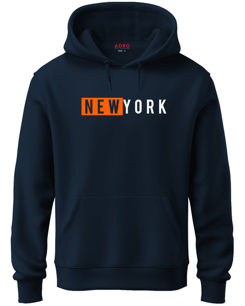 ADRO Men's Cotton Hooded Neck / Turtle Neck Sweatshirt