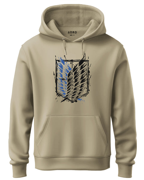 Adro Men’s Graphic Hoodie | Skin Friendly Print | Cozy Fleece Fabric
