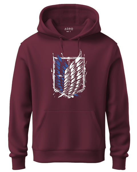 Adro Men’s Graphic Hoodie | Skin Friendly Print | Cozy Fleece Fabric