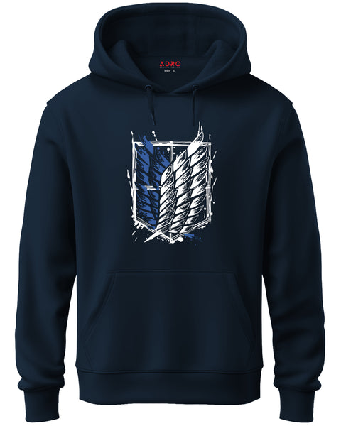 ADRO Mens Attack on Titan Printed Cotton Hoodies