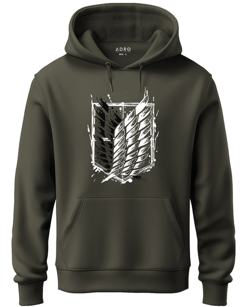 ADRO Mens Attack on Titan Printed Cotton Hoodies