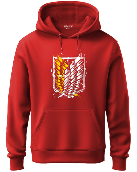 Adro Men’s Graphic Hoodie | Skin Friendly Print | Cozy Fleece Fabric