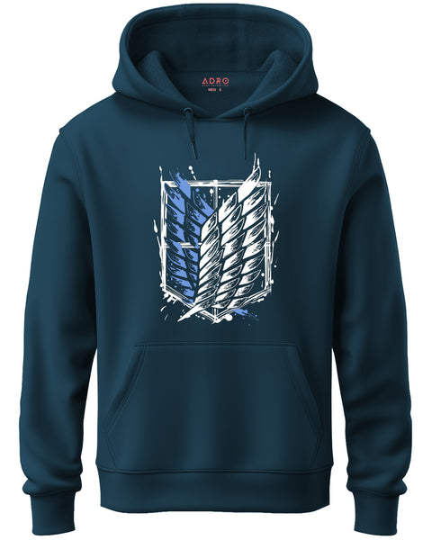 Adro Men’s Graphic Hoodie | Skin Friendly Print | Cozy Fleece Fabric