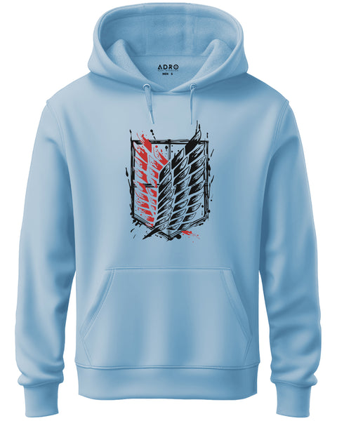 Adro Men’s Graphic Hoodie | Skin Friendly Print | Cozy Fleece Fabric