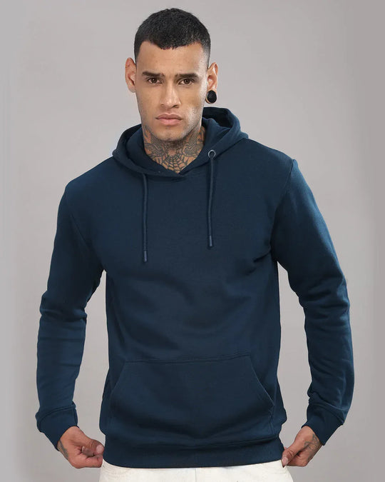 Adro Men’s Cotton Fleece Hoodie | 320 GSM | Soft Feel Streetwear