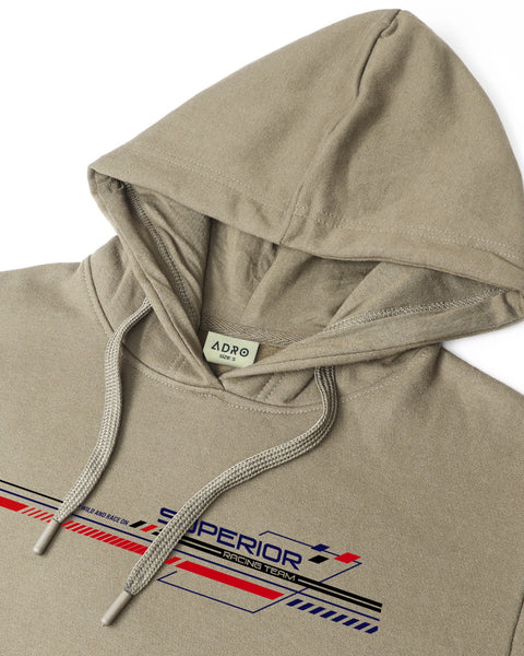 ADRO Men's Racing Graphic Printed Hoodie | 320 GSM 85% Cotton 15% Polyester Fleece | Regular Fit Hoodie | Winter Casual Streetwear
