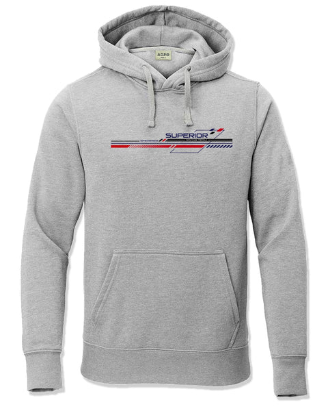 ADRO Men's Racing Graphic Printed Hoodie | 320 GSM 85% Cotton 15% Polyester Fleece | Regular Fit Hoodie | Winter Casual Streetwear