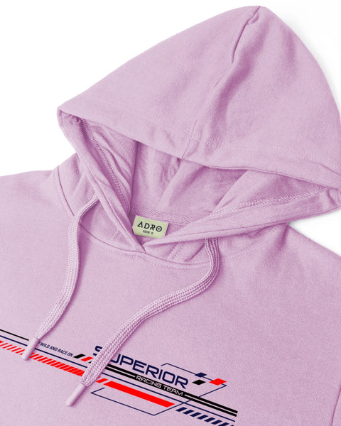 ADRO Men's Racing Graphic Printed Hoodie | 320 GSM 85% Cotton 15% Polyester Fleece | Regular Fit Hoodie | Winter Casual Streetwear