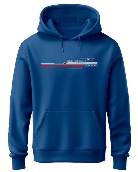 ADRO Men's Racing Graphic Printed Hoodie | 320 GSM 85% Cotton 15% Polyester Fleece | Regular Fit Hoodie | Winter Casual Streetwear