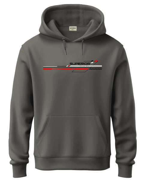 ADRO Men's Racing Graphic Printed Hoodie | 320 GSM 85% Cotton 15% Polyester Fleece | Regular Fit Hoodie | Winter Casual Streetwear