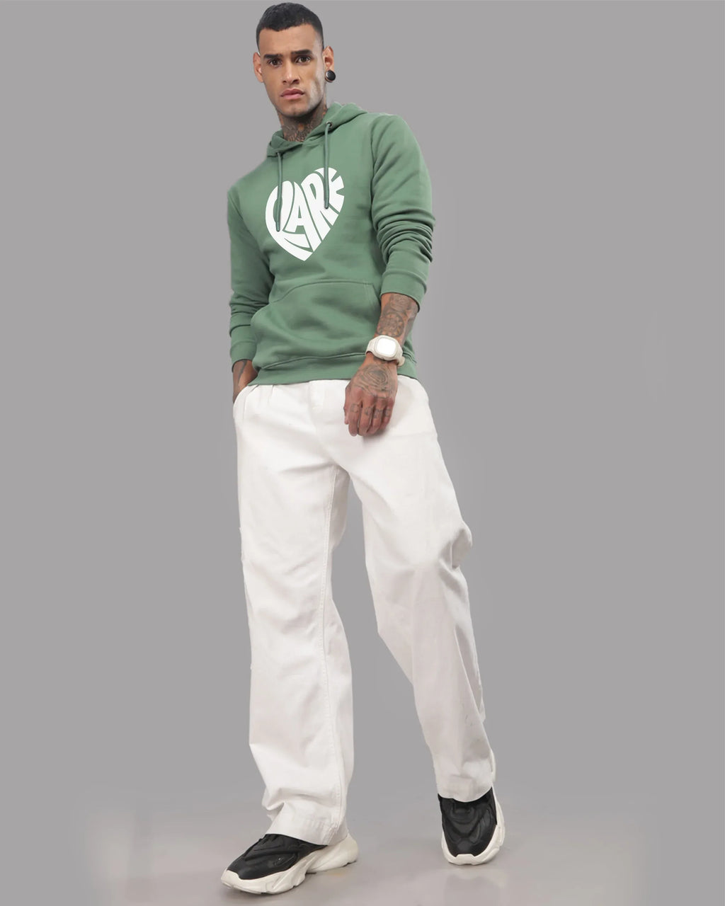 Adro Men’s Graphic Hoodie | Skin Friendly Print | Cozy Fleece Fabric