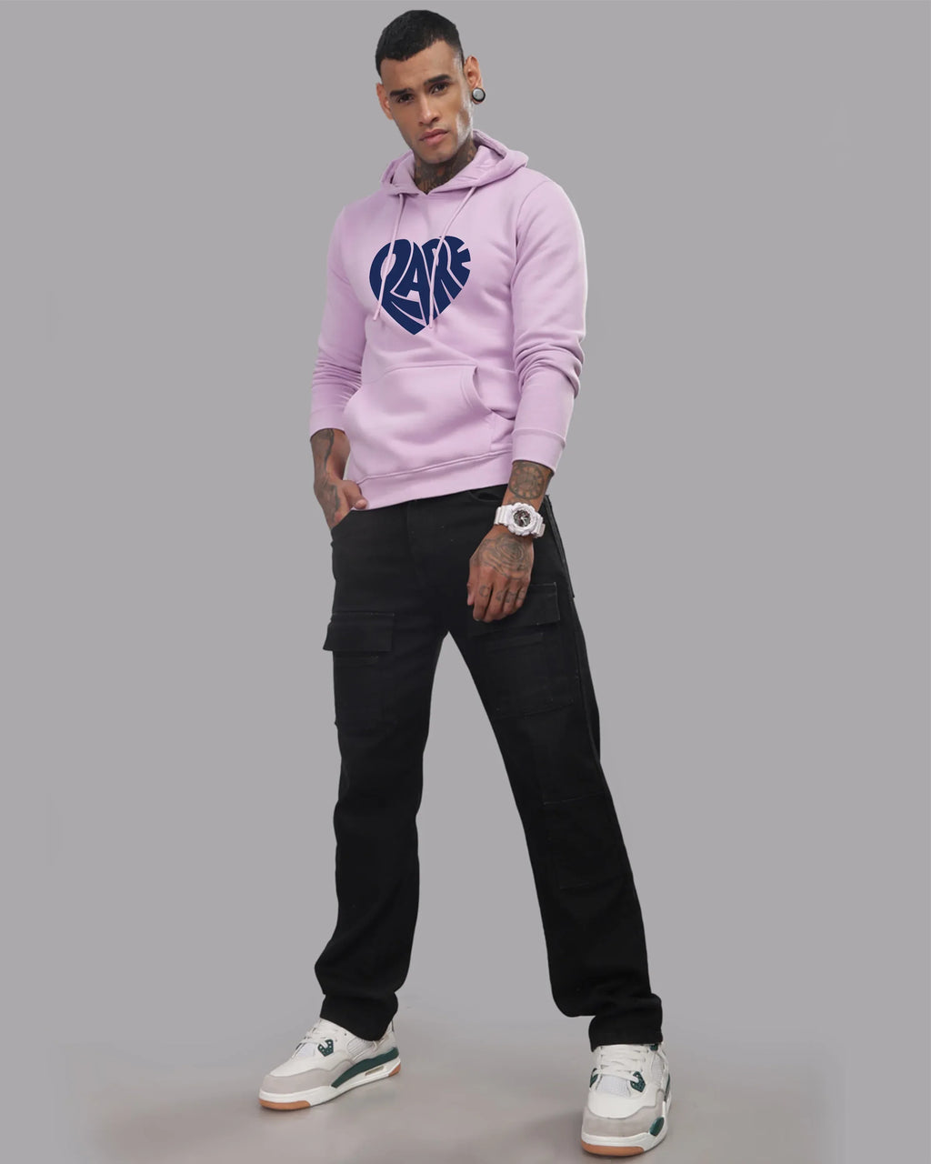 Adro Men’s Graphic Hoodie | Skin Friendly Print | Cozy Fleece Fabric