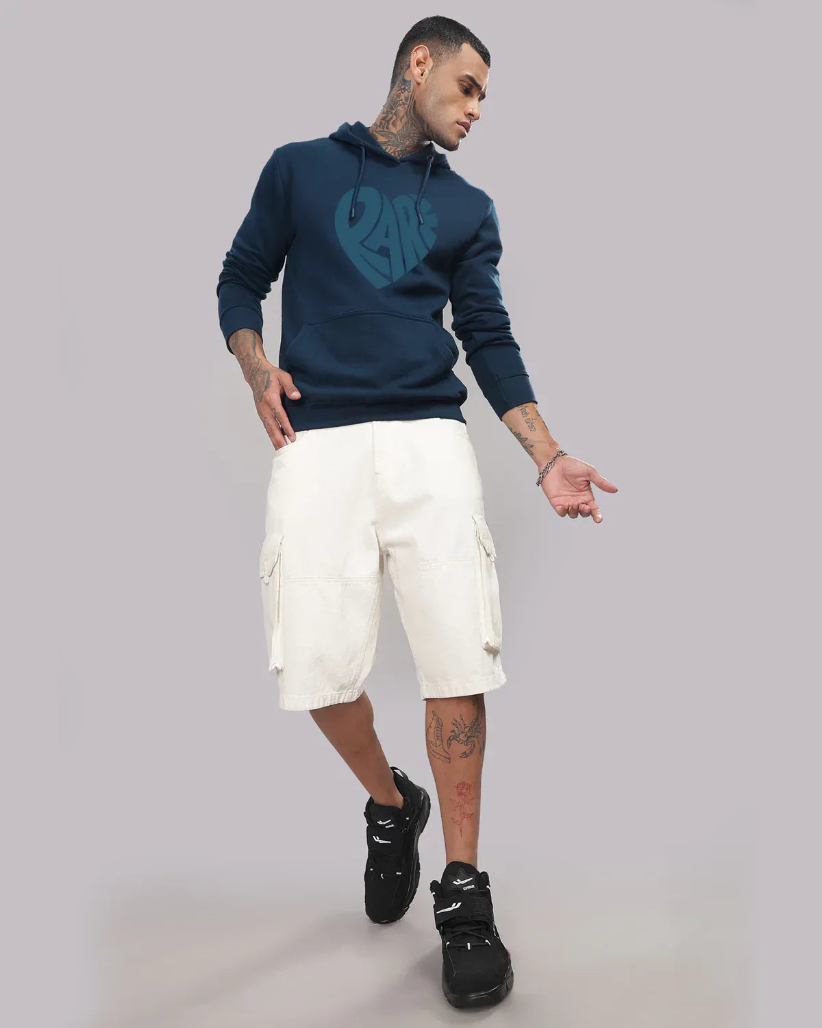 Adro Men’s Graphic Hoodie | Skin Friendly Print | Cozy Fleece Fabric