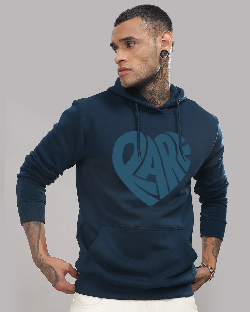 Adro Men’s Graphic Hoodie | Skin Friendly Print | Cozy Fleece Fabric