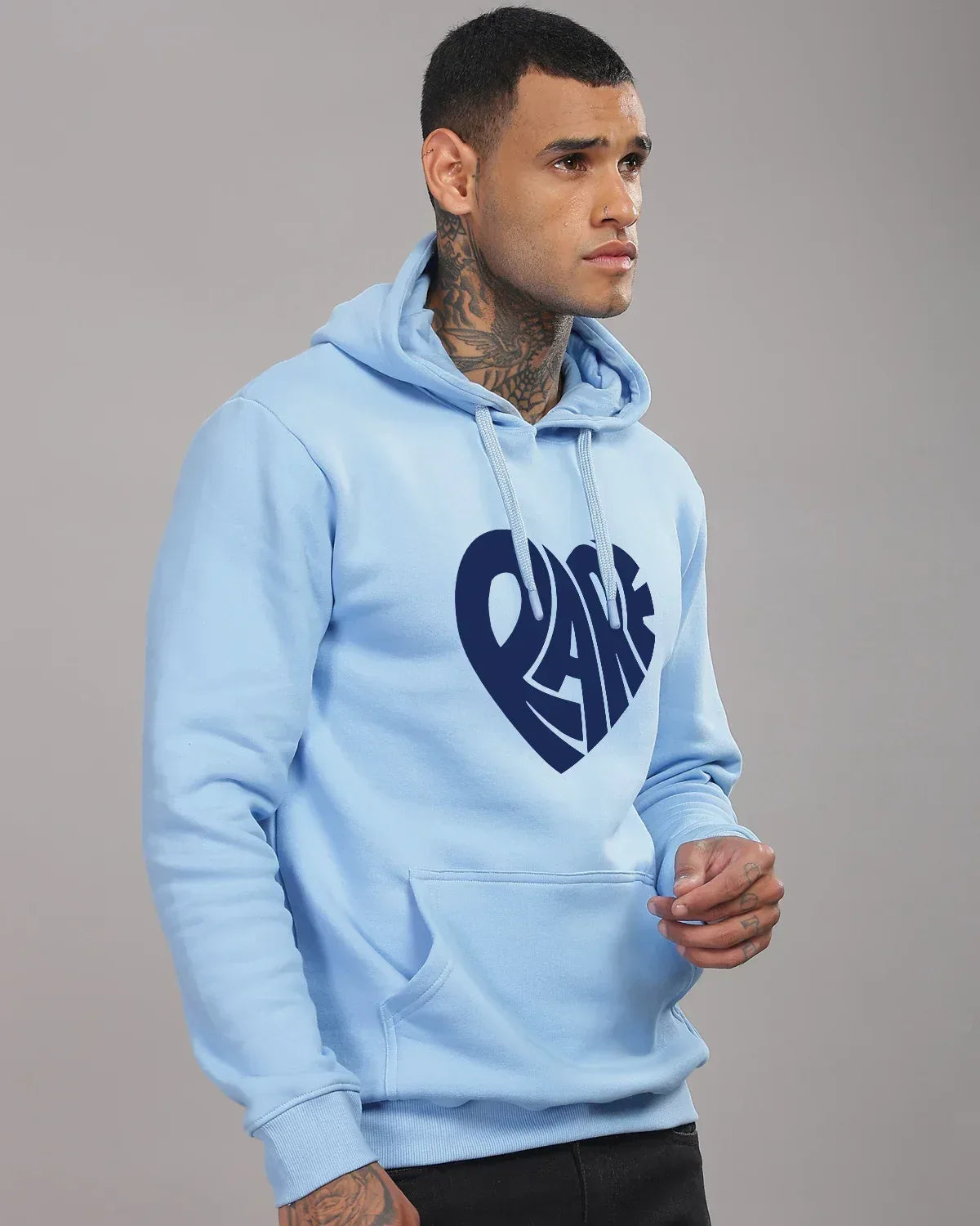 Adro Men’s Graphic Hoodie | Skin Friendly Print | Cozy Fleece Fabric