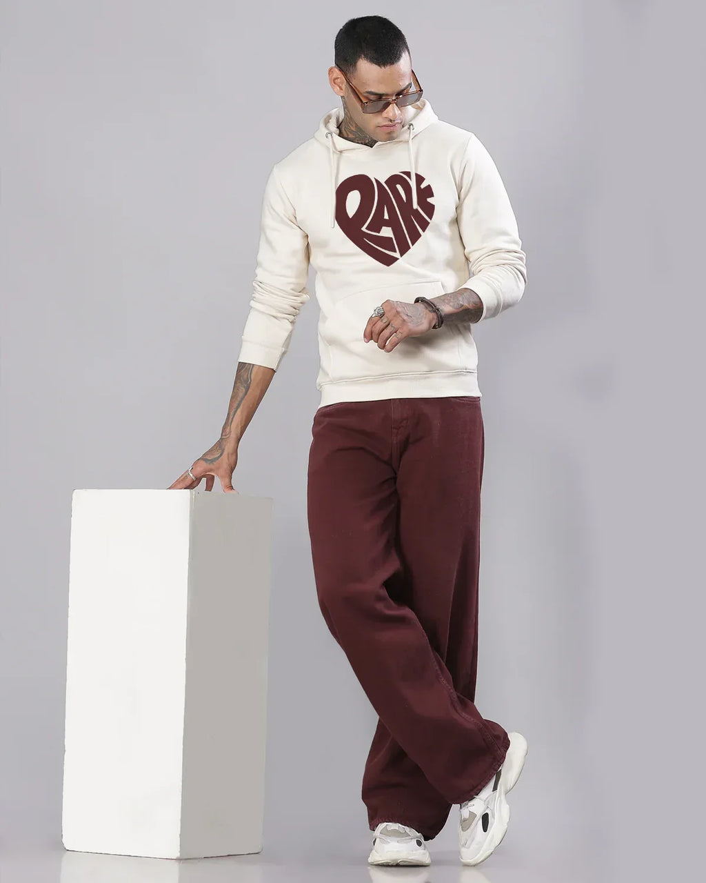 Adro Men’s Graphic Hoodie | Skin Friendly Print | Cozy Fleece Fabric