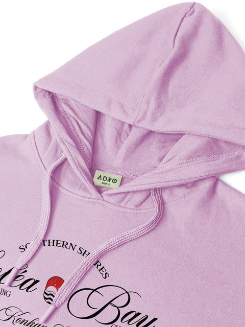 Adro Southern Shores Solea Bay Hoodie for Men | 320 GSM Cotton-Poly Fleece | Soft Feel, Skin-Friendly Printed Graphic, Warm Casual Sweatshirt with Kangaroo Pocket & Drawstring Hood –