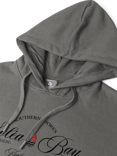 Adro Southern Shores Solea Bay Hoodie for Men | 320 GSM Cotton-Poly Fleece | Soft Feel, Skin-Friendly Printed Graphic, Warm Casual Sweatshirt with Kangaroo Pocket & Drawstring Hood –