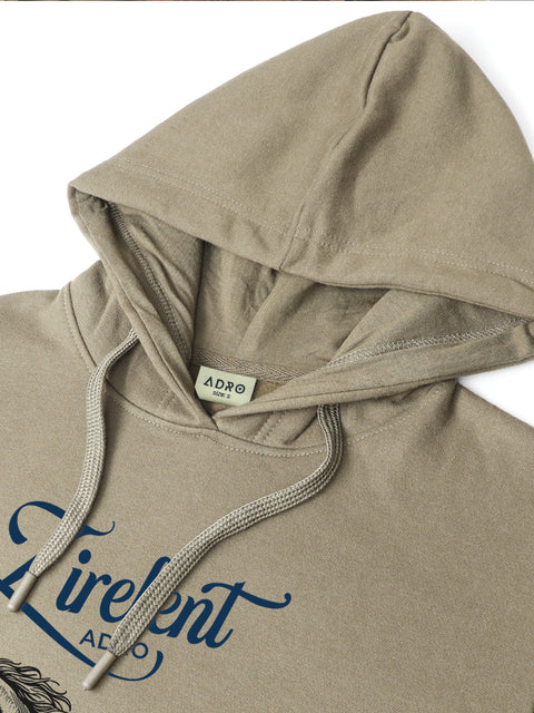 Adro Zirelent Wildwood Valley Hoodie for Men | 320 GSM Cotton-Poly Fleece | Soft Feel, Skin-Friendly Printed Graphic, Warm Casual Sweatshirt with Kangaroo Pocket & Drawstring Hood –