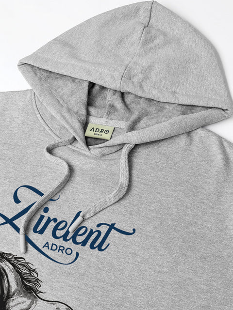 Adro Zirelent Wildwood Valley Hoodie for Men | 320 GSM Cotton-Poly Fleece | Soft Feel, Skin-Friendly Printed Graphic, Warm Casual Sweatshirt with Kangaroo Pocket & Drawstring Hood –