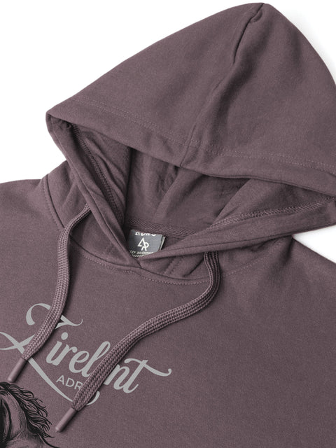 Adro Zirelent Wildwood Valley Hoodie for Men | 320 GSM Cotton-Poly Fleece | Soft Feel, Skin-Friendly Printed Graphic, Warm Casual Sweatshirt with Kangaroo Pocket & Drawstring Hood –